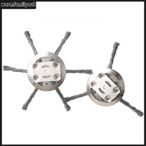 【สต๊อกพร้อม】2 PCS Garden Weeding Brush Replacement Removal Rust&Moss Universal Weed Brush Garden Trimmer Head Lawnmover Power Tool