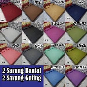 Sprei Polos Emboss Halus Adem Simple Elegan Home Made Ukuran 180x200 160x200 King Queen Size Nomor 1 Nomor 2 Berkualitas Include 2 Sarung Bantal dan 2 Sarung Guling Dzakatoshop