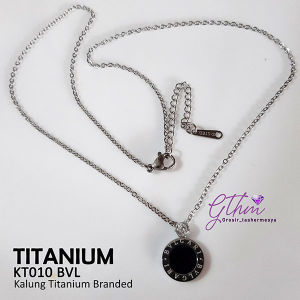 Kalung Titanium BVL Model Korea Branded Perhiasan Import Kualitas Premium Anti Karat KT010 GTHM