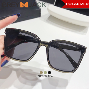 Grey Jack Kacamata Hitam Sunglasses Polarized Bentuk Kotak Modis Fashion Korean Style Bahan Acetate+TR Fashion Wanita dan Laki-laki SA 28030