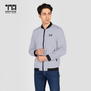 99.9 BUY 1 GET FREE 1 PAIR SOCKS Mens Fashion Classic Bomber Satin Jacket for Men (XL-2XL) [7087]