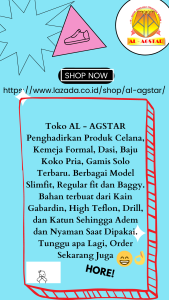 Al-Agstar Dasi Merah Salur Long Slim Poliester