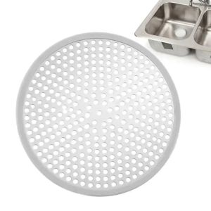 KAWAII BOX Silicone Edging Floor Drain Filter 304 Stainless Steel Anti-Clogging Bathtub Hair Catcher Easy to Clean Rust-proof Shower Drain Cover Bathroom
