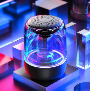 【Free Shipping+Local Ship】C7 Bluetooth 5.0 Speaker Transparent LED Luminous Subwoofer TWS 6D Surround HIFI Stereo Cool Audio