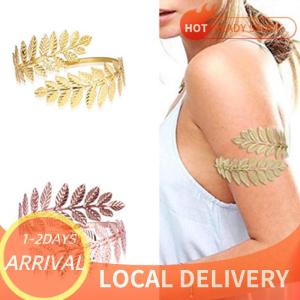🚚Local Delivery🔥 Aryio Metal Greek Roman Laurel Leaf Bracelet Armband Upper Arm Cuff Armlet