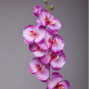 1Pcs 8 Heads Artificial Phalaenopsis Artificial Butterfly Orchid Home Decor Wedding Centerpieces