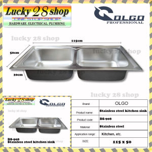 BS-908 OLGO ( 115x50 ) STAINLESS STEEL KITCHEN SINK