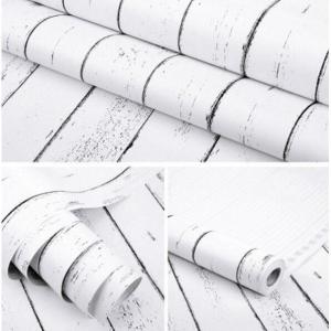 10m giấy dán tường sẵn keo dọc gỗ sáng rộng 45cm. Không dễ phai không thấm nước không độc hại hoàn toàn thân thiện với môi trường.