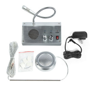 Dual-Way Window Speaker intercom Wireless Two Way Speaker Mic for Office/Bank Counter/Ticket Booth/Station/Restaurant/Store/Shop Talk Through Glass