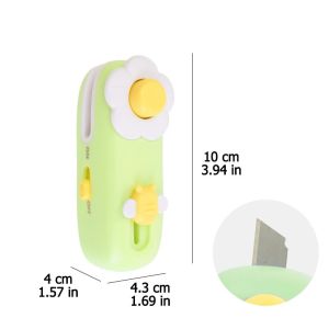 Mini Heat Bag Sealing Machine / Portable Flower Shape Package Bags Sealer / Magnetic Handheld Food Sealing Machine with Courier knife