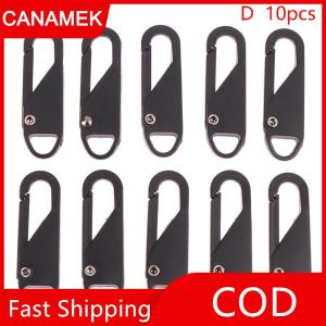 【CANAMEK】 10 cái tự làm may Craft dây kéo thanh trượt puller dây kéo sửa chữa Kit thay thế cho bị hỏng Khóa Du Lịch Túi vali dây kéo đầu