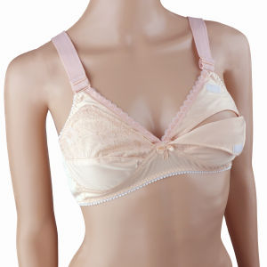 JEANET Bra Menyusui Jumbo Model Velcro / Rekatan Bahan Hyget Size 34/36/38/40/42 Warna Krem Hitam Maternity Nursing Netek Busui