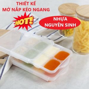 Khay trữ đông đồ ăn dặm cho bé Amori INOCHI hộp bảo quản thực phẩm trẻ em tập ăn nhựa nguyên sinh an toàn sức khỏe