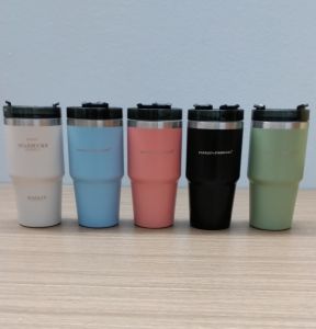 [FreeShip] Ly cốc 600ml - Cốc giữ nhiệt inox 304 tặng kèm ống hút nhựa LSS05