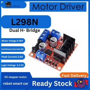 Ready Stock Dual-Channel Motor Driver Module L298N H-Bridge (up-to 2 Amp) for Arduino UNO MEGA NANO L298 298 298N