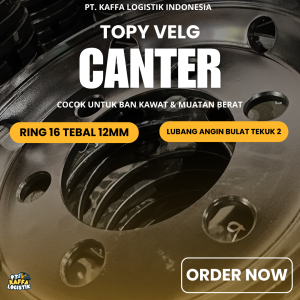 TOPI VELG CANTER/ISUZU ELF NKR 71/NMR 71 RING 16 LUBANG 6 TEBAL 12MM LUBANG ANGIN BULAT TEKUK 2