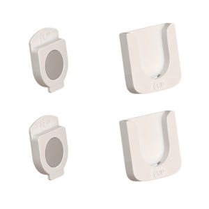 2Pair Magnetic Remote Holder Wall Mount Remote Control Hook Anti-Lost TV Air Conditioner Storage Self-adhesive