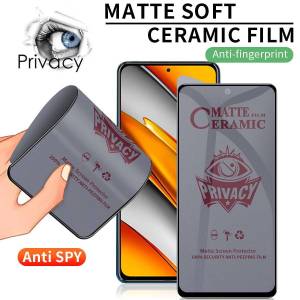 Tempered Glass OPPO A3X Anti Spy Ceramic Privacy Premium Screen Guard