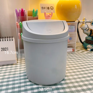 Thùng Đựng Rác Để Bàn Nắp Lật Mini Xinh Xắn