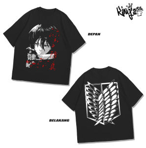 Kings Kaos Attack On Titan Mikasa Character T Shirt Premium Quality Cotton Combed 24s