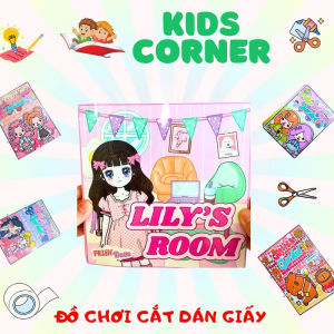 Set thủ công giấy DIY búp bê công chúa Lyly đáng yêu cho bé gái