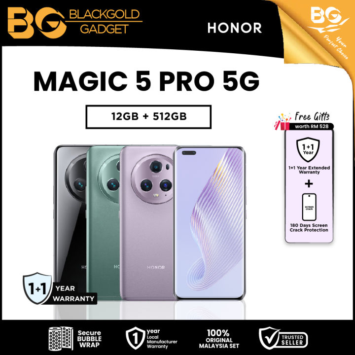 Honor Magic 5 Pro 5g 12gb Ram 512gb Rom Original Honor Malaysia