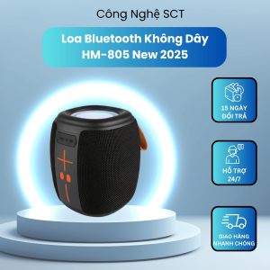 Loa Bluetooth HM805 Âm Bass Mạnh Không Rè Pin Trâu 4500mAh Mang Đi Du Lịch
