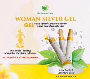 GEL PHỤ KHOA NANO BẠC GEL BẠC PHỤ KHOA WOMAN SILVER GEL GEL PHỤ KHOA TÁO XANH TÁO XANH VIỆT NAM GEL PHỤ NỮ GEL DIỆT NẤM NGỨA GEL VỆ SINH PHỤ NỮ NANO BẠC