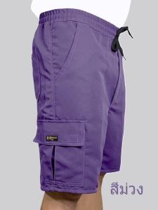 กางเกงขาสั้นเสื้อผ้าผู้ชายกางเกงขาสั้นผ้านิ่ม ใส่สบาย เอวยางยืด แบบเย็บอย่างดี สีไม่ตก