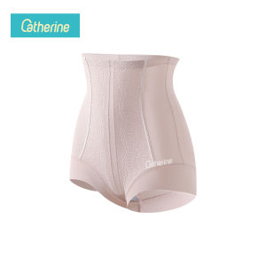 Catherine กางเกงเก็บพุง เอวสูง ลดหน้าท้อง เก็บก้น ลายลูกไม้ ผ้าเรียบนุ่มลื่น ยืดเยอะ รัดหน้าท้อง ฟื้นฟูหลังคลอด