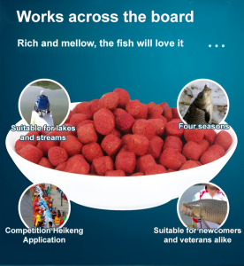 Animal Protein Fresh Dan Lazy Bait Pellets Black pit fishing bait fresh water fish in a few seconds