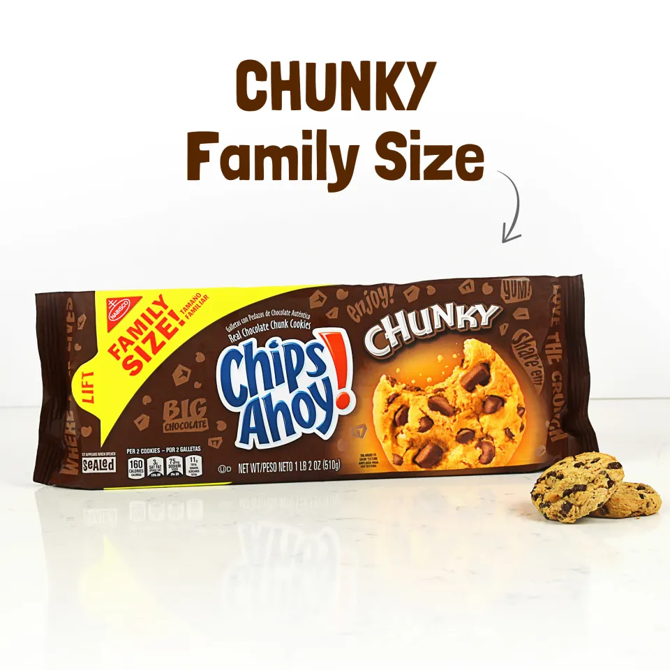 CHIPS AHOY! Chunky Chocolate Chip Cookies Family Size, 18 oz - Ralphs