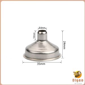 Digeo Clear Boston Glass Bottle with Lid - 60ml Leak-Proof Small Container for Juice Milk & Whiskey 1Pc