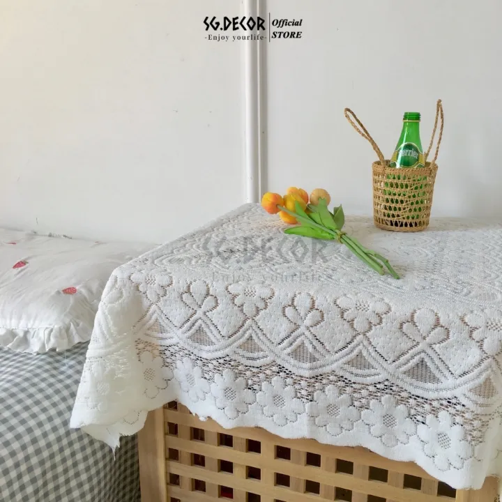 Khăn Trải Bàn Ren Rỗng Nhỏ Trong Phong Cách Hàn Quốc đơn Giản Bàn Cà ...