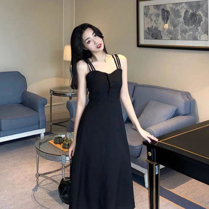 Black Dress Suspender Dress For Ladies Women's Dresses Summer