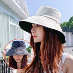 WDS Topi Wanita Pelindung UV Topi Pantai Bunga Daisy Bisa Digunakan Dua Warna Depan Belakang Topi Visor Cadar Bucket Topi Murah Import T2 F11