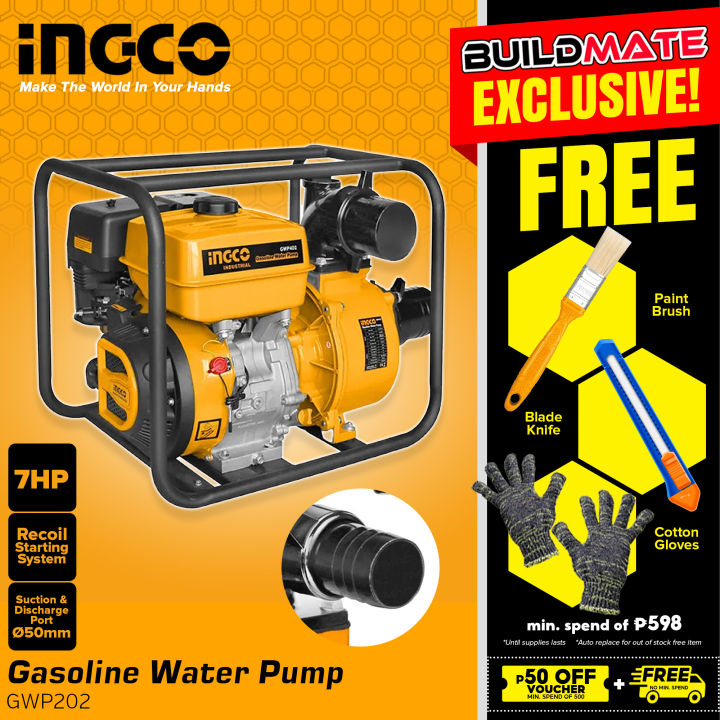 BUILDMATE Ingco Gasoline Water Pump 2