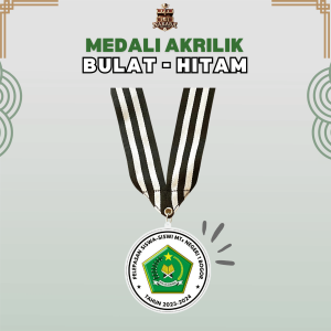 Medali Akrilik Custom Stiker Penghargaan Olimpiade Kelulusan Wisuda Pramuka Souvenir Hadiah