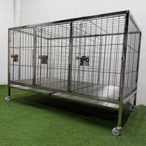 2x4x2.5 3doors bend. STAINLESS 304 DOG CAGE.. HEAVY DUTY