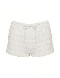 กางเกงขาสั้น เชือกโบว์มัดเอว สไตล์ซัมเมอร์ ทะเล