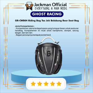 GHOST RACING GR-CWB04 - Riding Bag Tas Jok Belakang Rear Seat Bag
