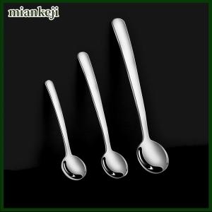 miankeji Thép không gỉ cà phê khuấy muỗng Mini Lưu ý muỗng cốc muỗng cà phê âm nhạc Thanh kem sáng tạo món quà muỗng Nhà Bếp Bộ đồ ăn