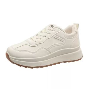 [COD] Trekon Womens Sneakers Running Shoes for Women Chunky Shoes for Women Korean Fashion White Platform Low Cut Waterproof Casual Sneakers Comfort Daily Ladies Shoes