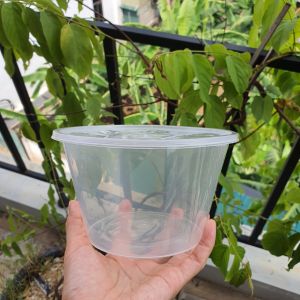 1 Thùng 300 bộ Tô đáy bằng chịu nhiệt - Tô nhựa đáy bằng kèm nắp đậy - 1.000ml