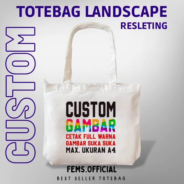 tote bag kanvas custom