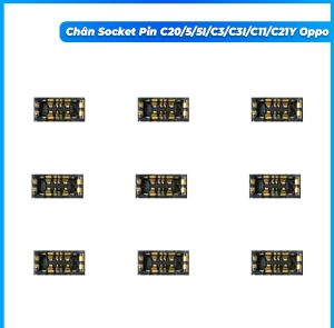 Chân socket pin trên main realme C20 5 5I C3 C3i C11 C21Y oppo