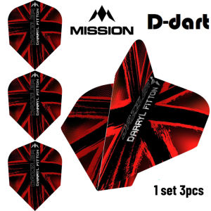 Mission Dart Flights - Darryl Fitton The Dazzler SHAPE 100 Micron Solo Darts Flight For Soft and Steel Darts