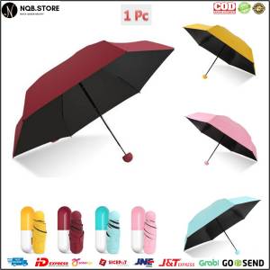 Payung KAPSUL Mini Lipat Anti UV 3 Micro - Pocket Capsule Umbrella