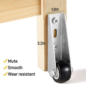 Door Sag Pulley Sliding Door Guide Wheel Horizontal and Vertical Extended Galvanized Bracket
