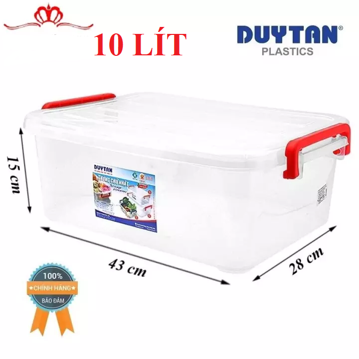 [COMBO 2_THÙNG LỚN DUY TÂN]Thùng Nhựa Duy Tân Trong Suốt 10 Lít (41.2 x ...